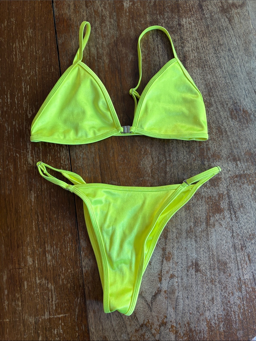 Hoah Hella Heels Neon Yellow Bikini